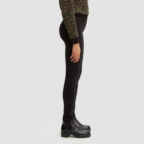 Open Box - Levi's -  Women's 721 High Rise Skinny Leg Soft Black - Picture 2 of 3